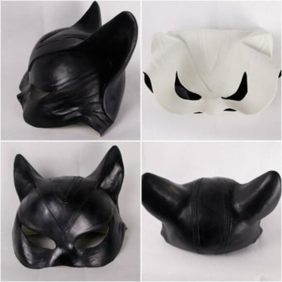 Cat Woman Face Latex Mask Cosplay Batman Catwoman Costume Props Halloween - Picture 5 of 5